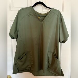 Carhartt Olive Green V-Neck Top